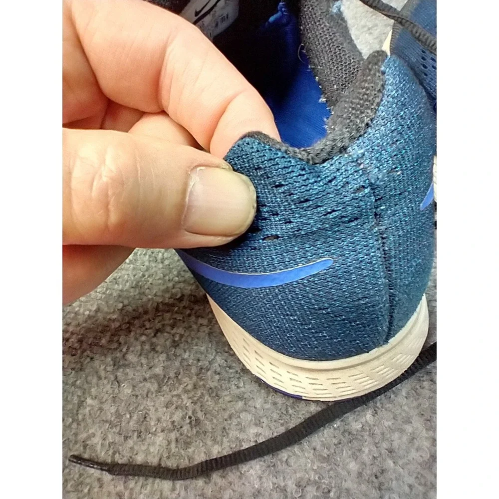 Nike Air Zoom Pegasus 32 Mens 11 Running Shoes Blue Black 749340-014 NO INSOLES
